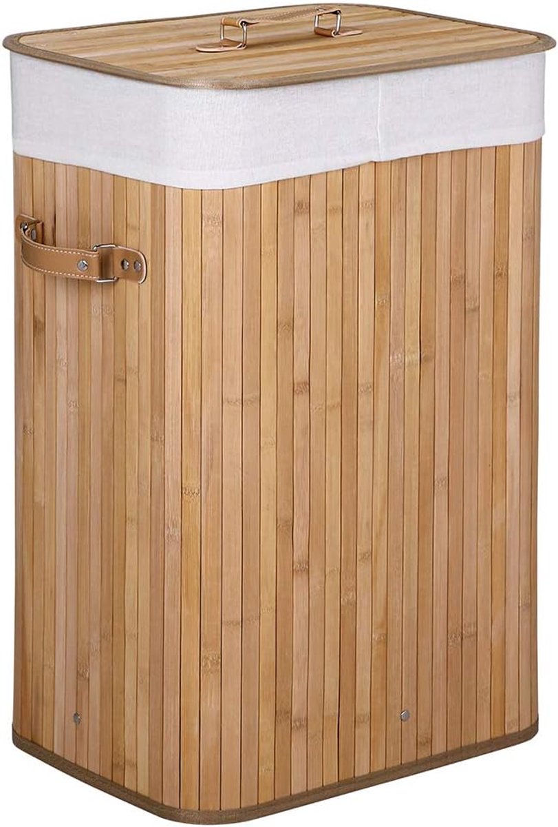 Rieten Wasmand met Deksel - Wasruimtecomfort