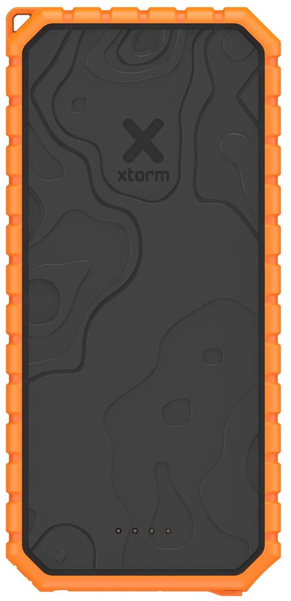 Xtorm Rugged Outdoor Powerbank 20000 mah - Waterdichte Powerbank met Zaklamp 35W - 2x USB-C PD + 2x USB-A poorten - Oranje