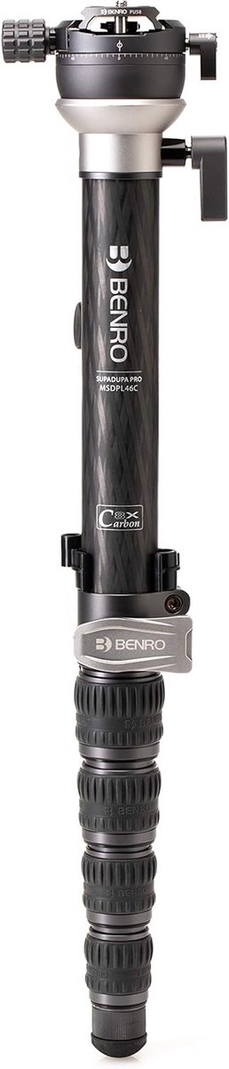 Monopod met Hinge Leg - Statiefpoot - Stabiliseren van Camera - Ingebouwde Waterpas - 157 cm Max Hoogte