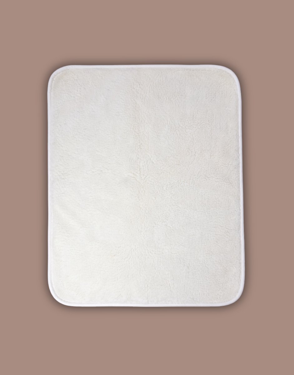 Wollen Boxkleed onderlegger baby - 100% Merinowol - Ademend - Natuurlijk zacht - 80x100 cm