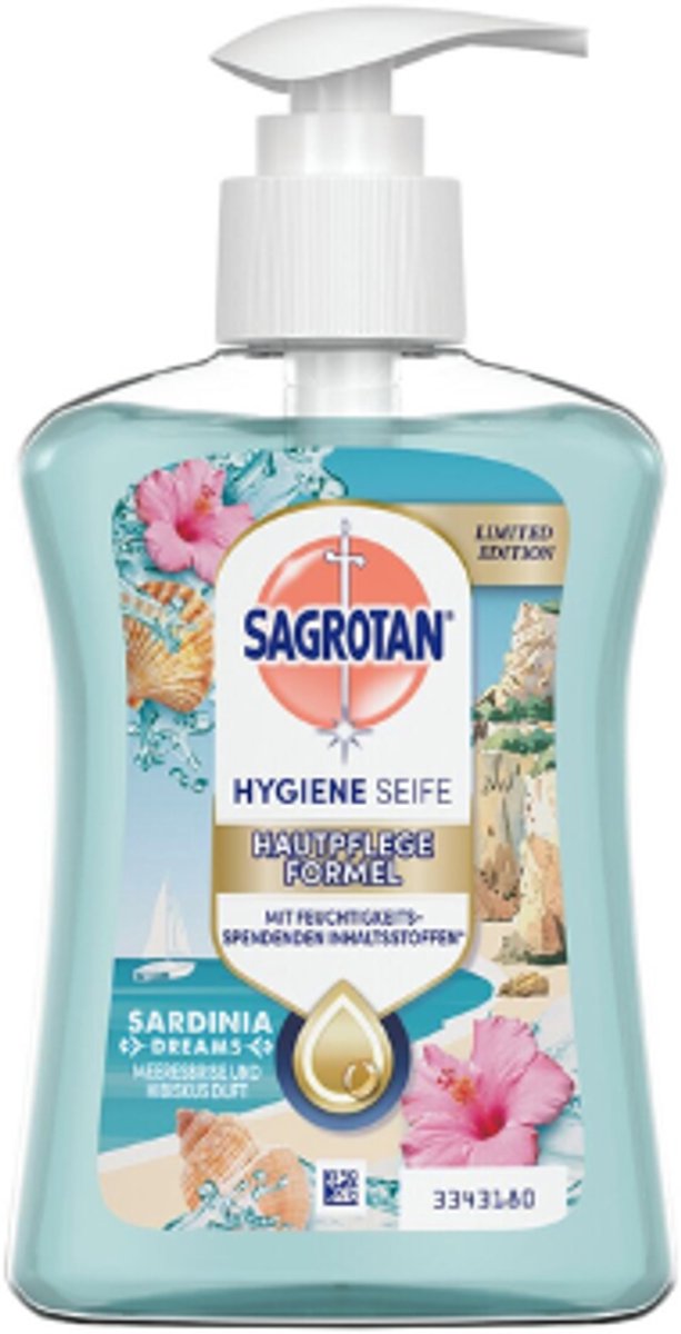 Sagrotan Vloeibare Handzeep - Sardinia Dreams | 250 ml - Zeebries & Hibiscus - Hygiënische Handzeep - Zomer Limited Edition