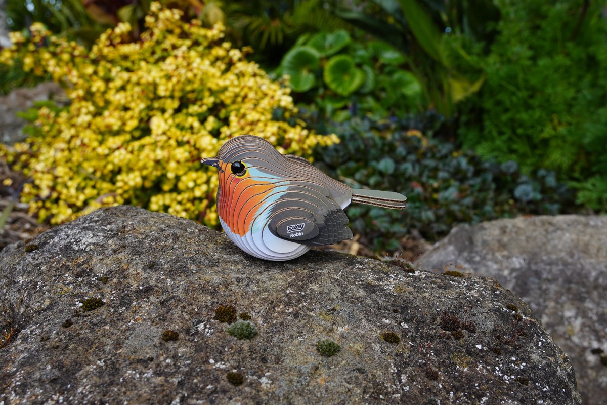 EUGY 3D Puzzel - Roodborstje - Vogels - Duurzaam - Verzamel Ze Allemaal - 6 Jaar — afbeelding 6
