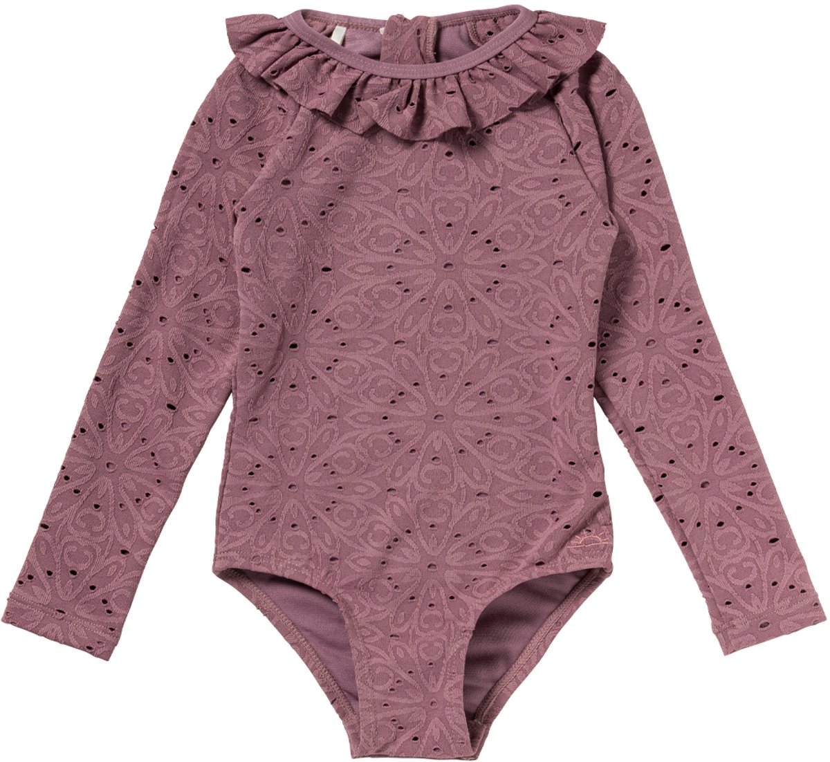 Salted Stories Badpak - Dusky Orchid - Broderie - Lange Mouw
