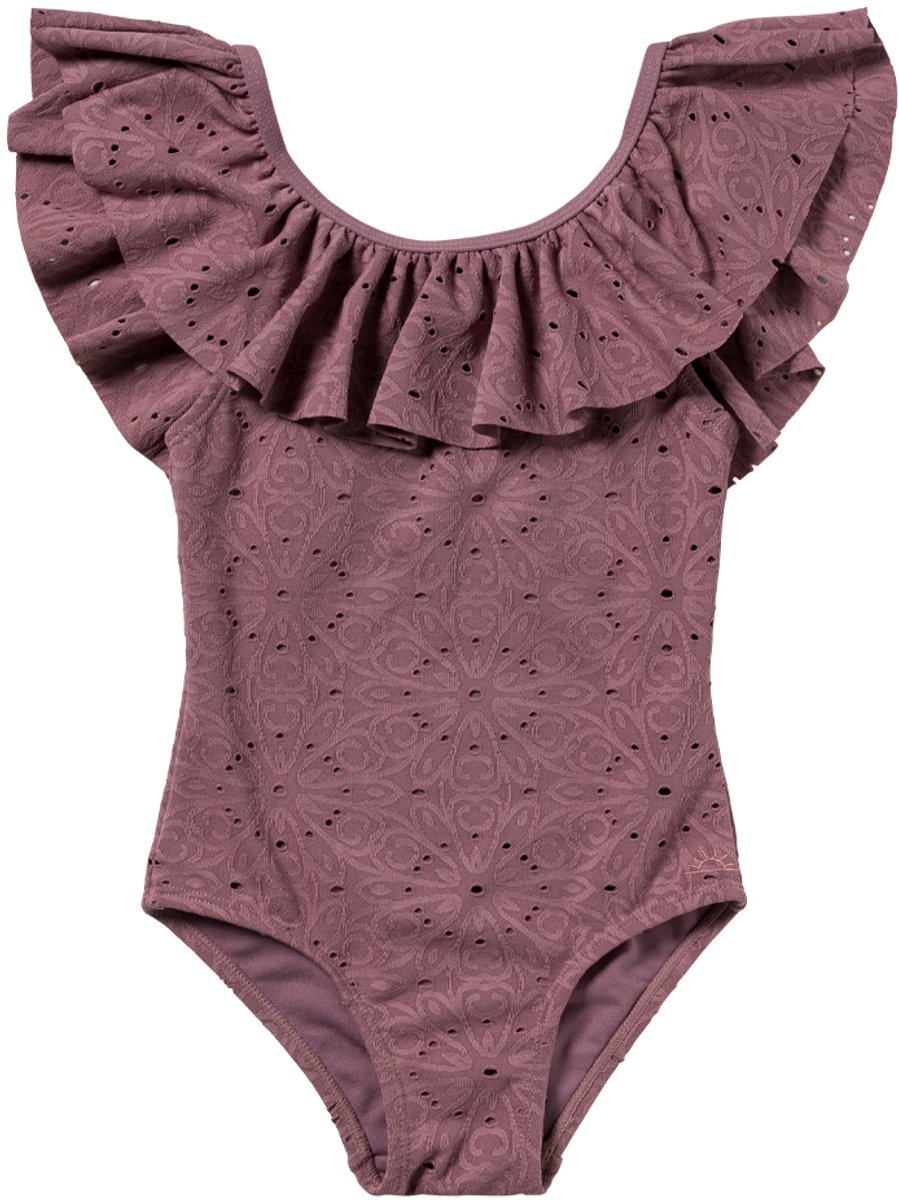 Salted Stories - Badpak - Dusky Orchid - Broderie - Maat 98/104