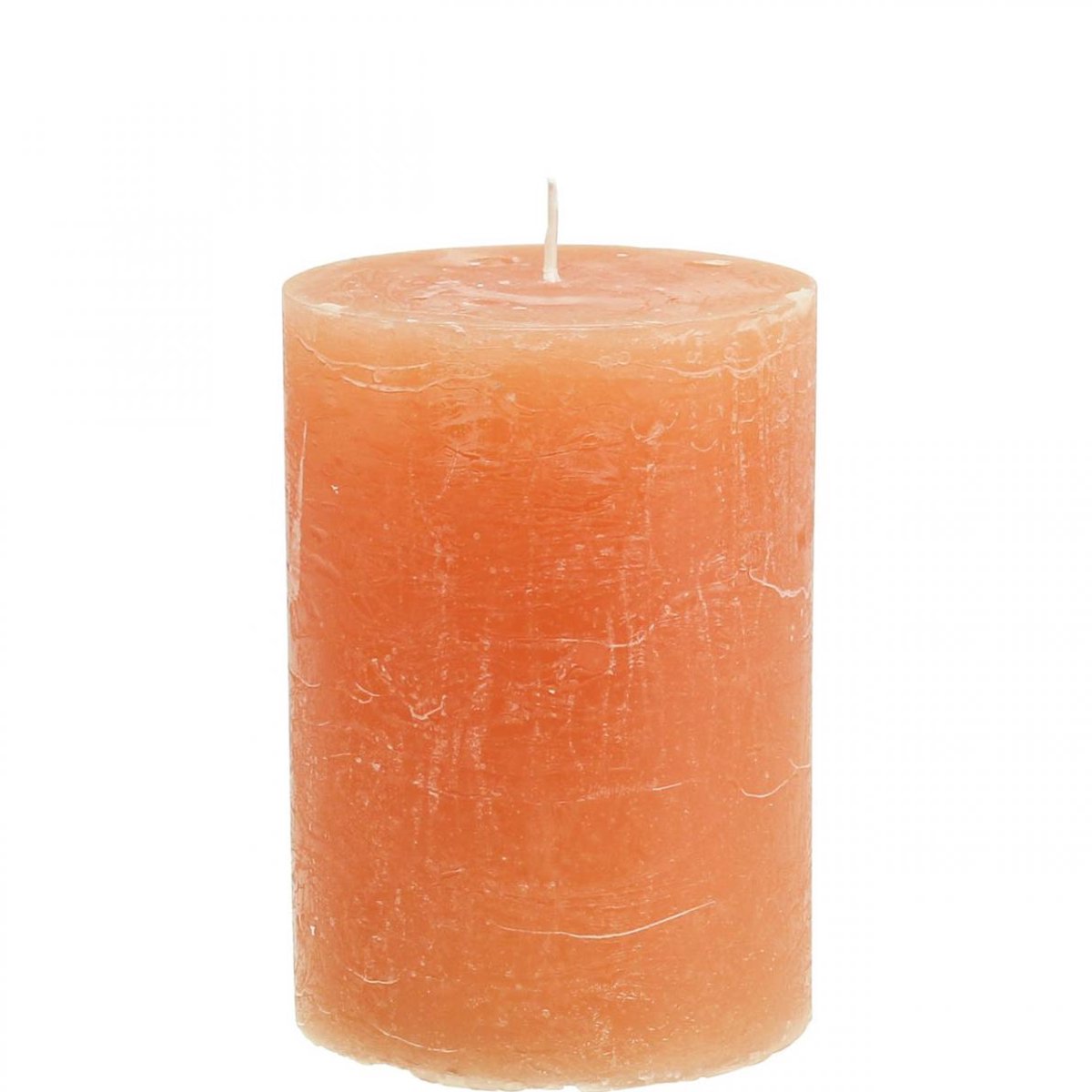 Viana Effen gekleurde kaarsen Oranje Peach stompkaarsen 85×120mm 2st, 2 Stüc