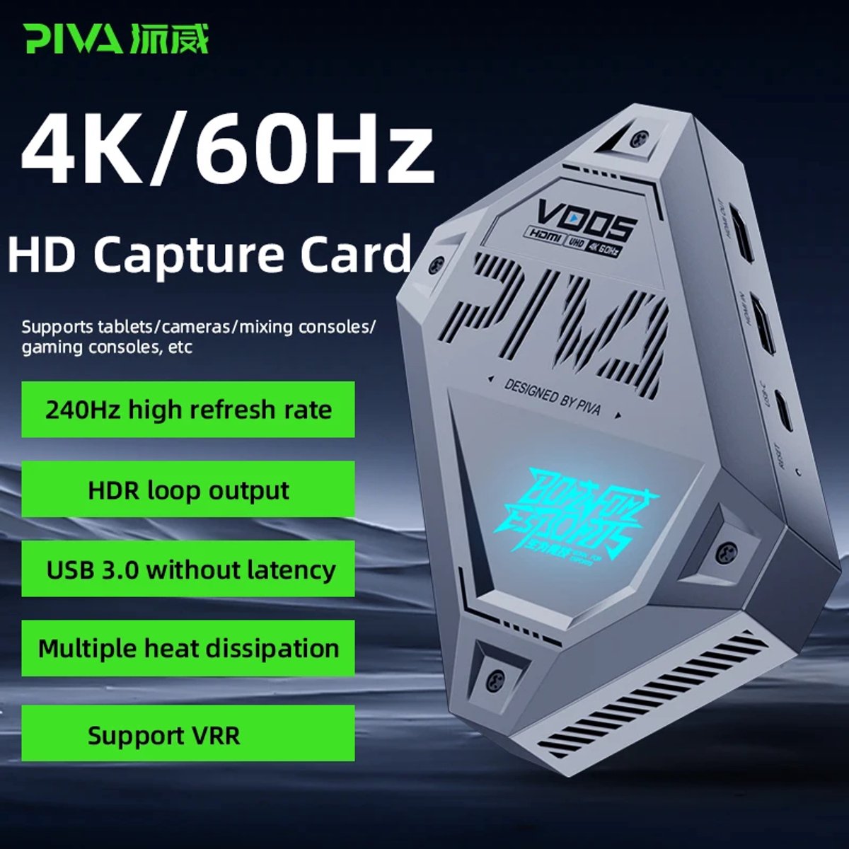 Xcruiser 4K HDMI Capture Card USB 3.0 – Video Capture voor Streaming, OBS, TikTok Live, YouTube, PS5, Xbox & Nintendo Switch – Plug & Play thumbnail 6