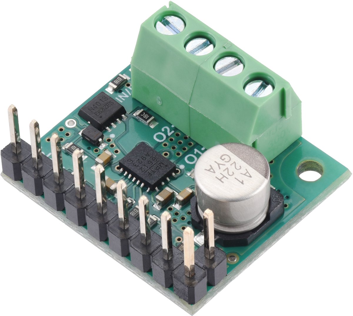 Pololu 5286 MPQ6612A Single Brushed DC Motor Driver Carrier met gesoldeerde connectors