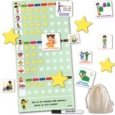 Smarfer - Beloningssysteem - Kind beloningsplanner - Weekplanner kind - 73 magneten - Beloningsbord - Magnetische planner - Planbord - Whiteboard