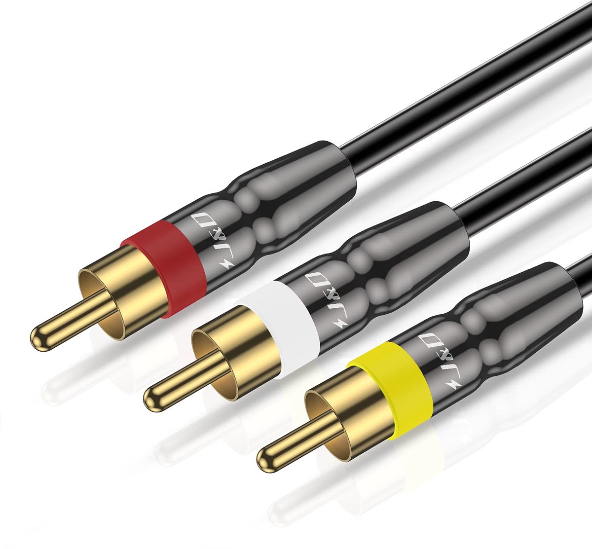 Zware Kwaliteit Koper RCA Kabel 3 Pin Mannelijk naar Mannelijk Stereo Audio Kabel 0.9 Meter