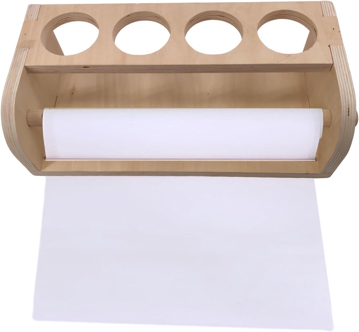 Houten Rolhouder voor Papierrollen voor Knutselen en Keuken