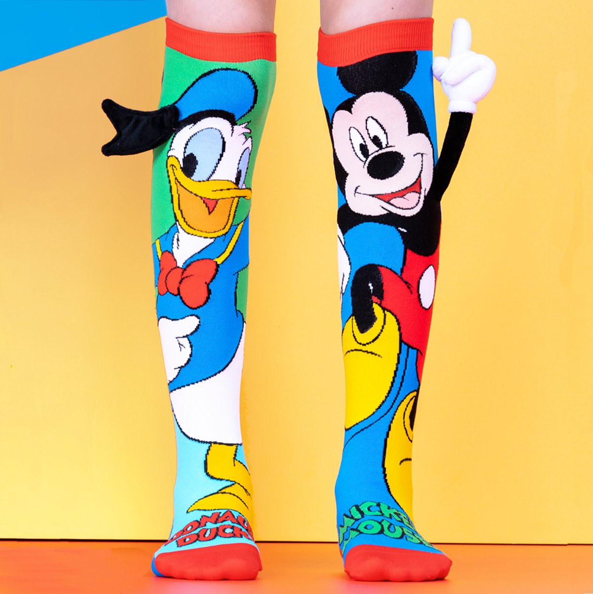 Mickey Mouse Sokken - Disney Kinder Sokken - Donald Duck - Hoge Sokken - One Size