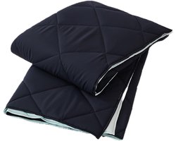 Hoesloos Dekbed - 240x220cm – Wasbaar, Ademend en Zacht – Lichtblauw / Donkerblauw