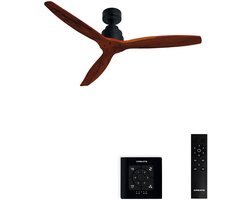 CREATE - Stille plafondventilator van 40 W met technische ABS-bladen, verkrijgbaar in verschillende maten - M - Geen licht - Controller voor wandmontage - WIND STYLANCE