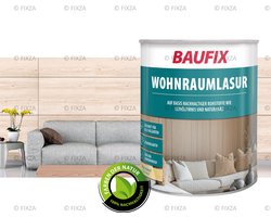 BAUFIX Binnen Beits Kleurloos Transparant 750 ml – Natuurlijke Houtbescherming Binnen – Voor Meubels, Trap & Wandbekleding – Op Basis van Lijnolie & Natuurhars