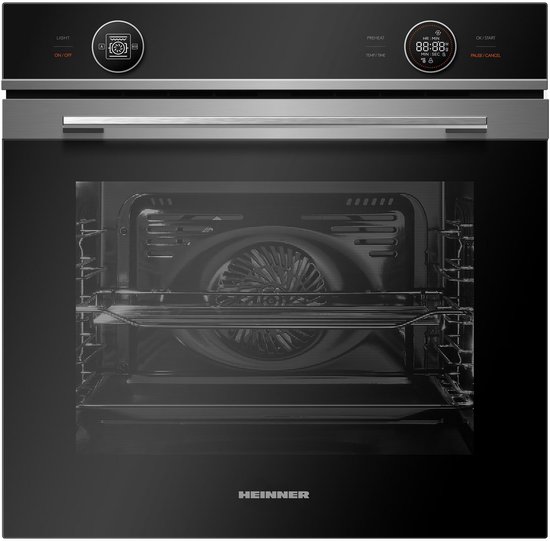 Heinner HBO-M7210GCDRC-GIX Inbouw Oven 60 cm – Elektrisch – 72 L – Energieklasse A+ –...