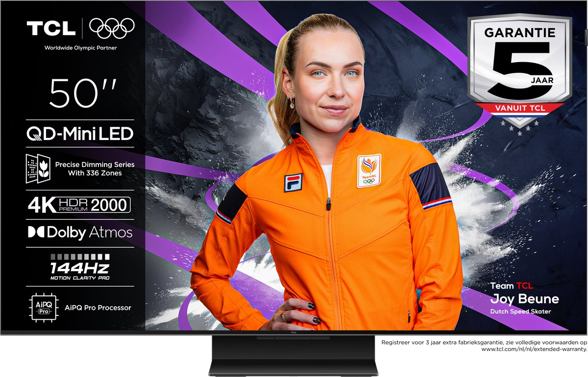 TCL 50Q7C - 50 inch - 4K QD-MiniLED - 2025 - TCL - €600,69