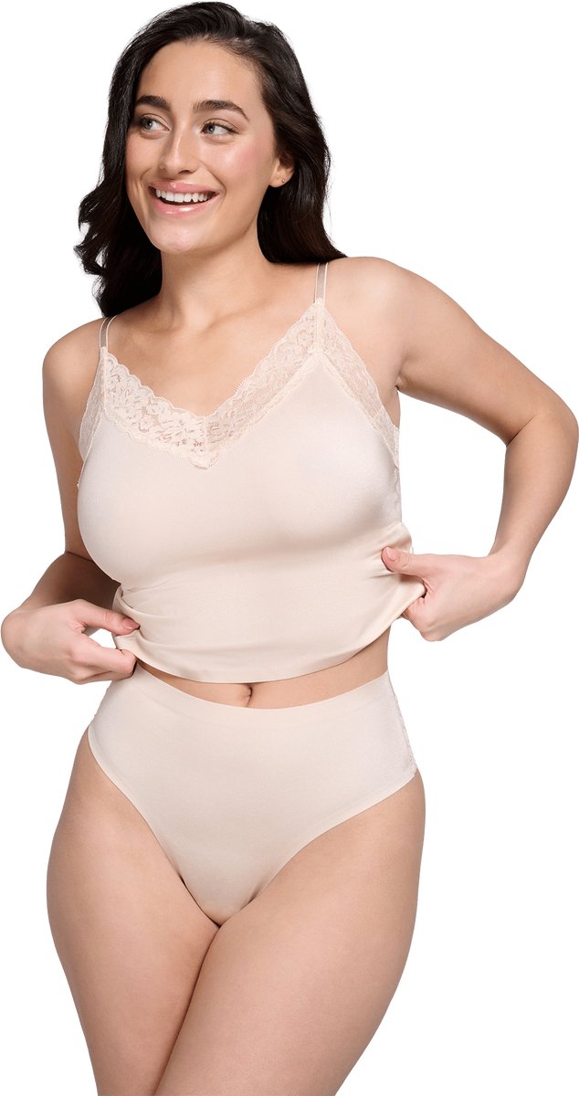 Ten Cate Secrets high waist brazilian shiny almond voor Dames | Maat XL