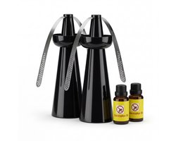 Byebyefly Vliegen Verjager Set 2 Stuks - Muggen & Wespen Verjager met Olie
