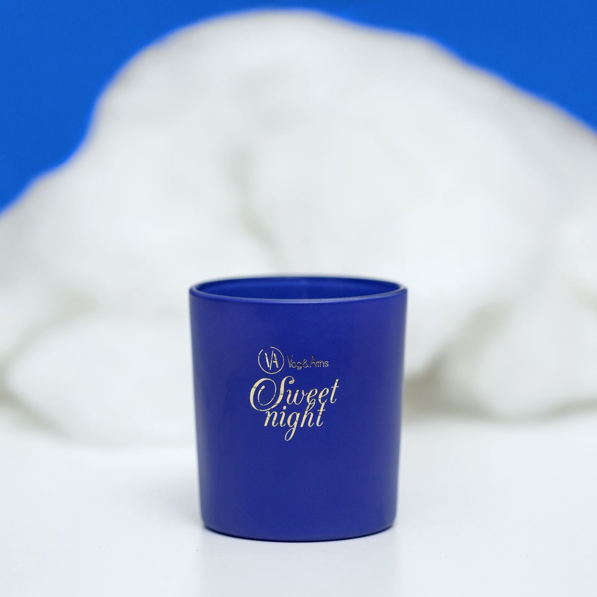 Vog & Arths Geurkaars - "Zoete nacht" - 125 g 1 Stuks [58808A] Blauw