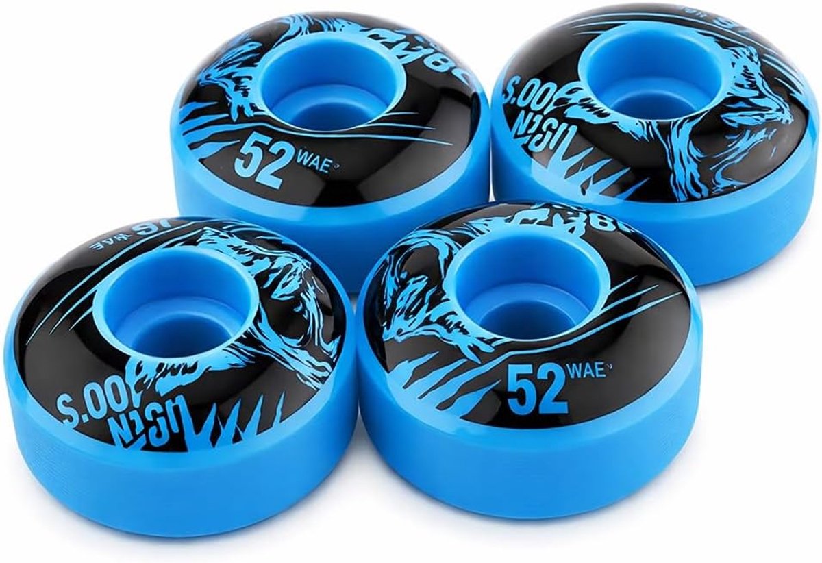 Skateboardwielen Set PU Longboard Wielen Soepel Rijden Hoge Veerkracht 52 mm x 30 mm