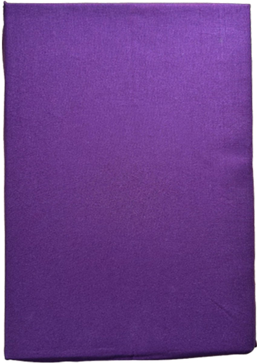 Percale Katoenen Hoeslaken - 160x200 cm - Tweepersoons - Hoekhoogte 28 cm - Aubergine - Fris & Ademend - Restant Actie!