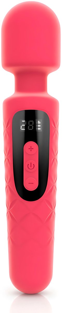 SF Toys - Luxe Wand Vibrator - Roze - 30 Standen - Oplaadbaar & Waterdicht - LCD display