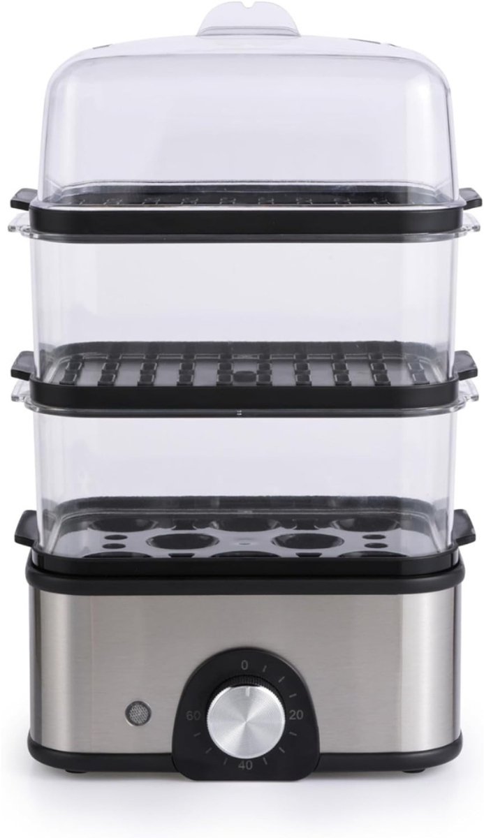 SVN® Stoomkoker - Stoomkokers - Stoompan - Zilver - 19cm x 15cm x 27cm
