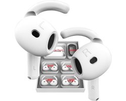TENZHVXI - Airpods 4 Anti Slip Ear Hooks - Airpods 4 Ear Hooks - Silicone Grip With Ribbed Design - 2 Sizes - For Sports And Daily Use