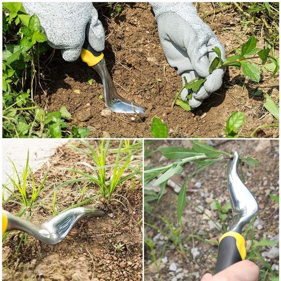 Handmatige Onkruidsteker met Ergonomisch Handvat voor Tuin en Gazon - Paardenbloem Verwijderaar — afbeelding 4