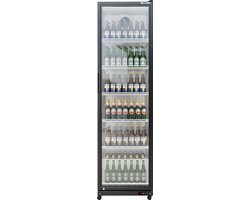 CUBO Drankenkoelkast 373L - Glazen deur met LED-verlichting - Afsluitbaar met slot - Energiezuinig - CS-390W