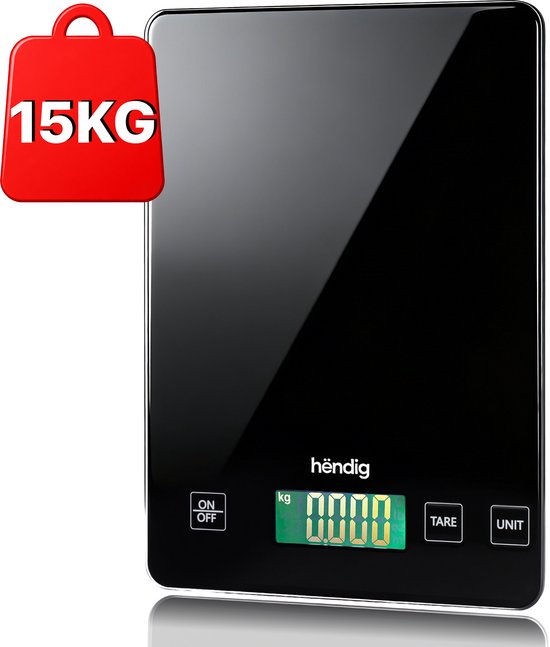 Hëndig keukenweegschaal digitaal – 1 gr tot 15 kg