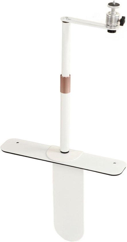 Projector Beugel Verstelbaar 24-40 cm Hoogte | Flexibele Standaard Met 360° Rotatie Wit