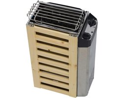 Elektrische Sauna Kachel - Sauna Oven - Kleine Sauna Verwarming - Eenvoudige Bediening - 3 6 kW Vermogen - RVS Hout