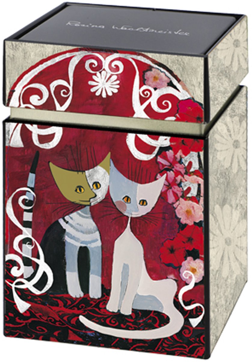 Goebel - Rosina Wachtmeister | Theedoos Templi dellamore | Bewaardoos - 11cm - - 4 stuks