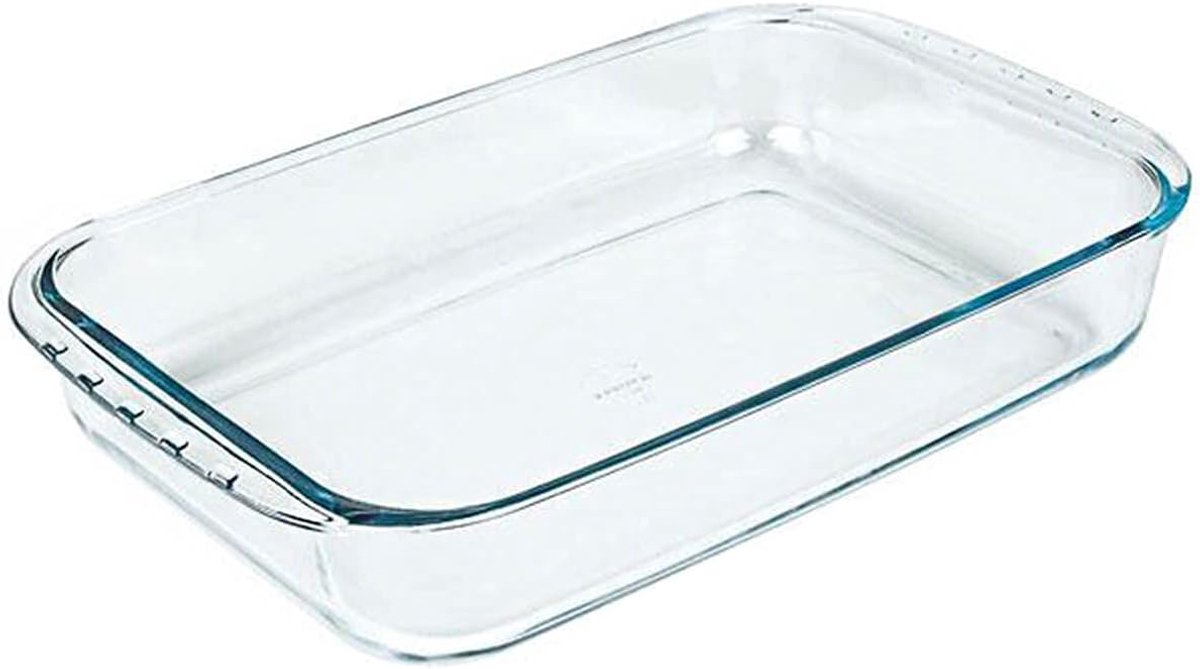 Ovenschaal Rechthoekig - Bakvorm - Oven Gebruik - Gehard Glas - 5 Liter - Plata