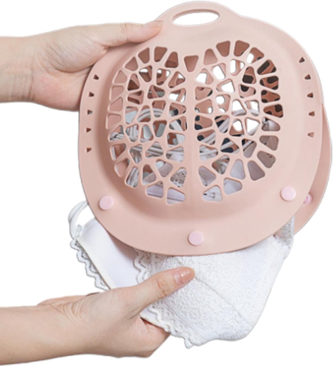 Waszak BH - Lingerie Beschermer - Fijne Was - Anti-Vervorming Siliconen - 22x21x7.5cm - Roze