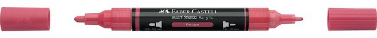 Acrylmarker Faber Castell Multimark 124 rouge - FC-185924