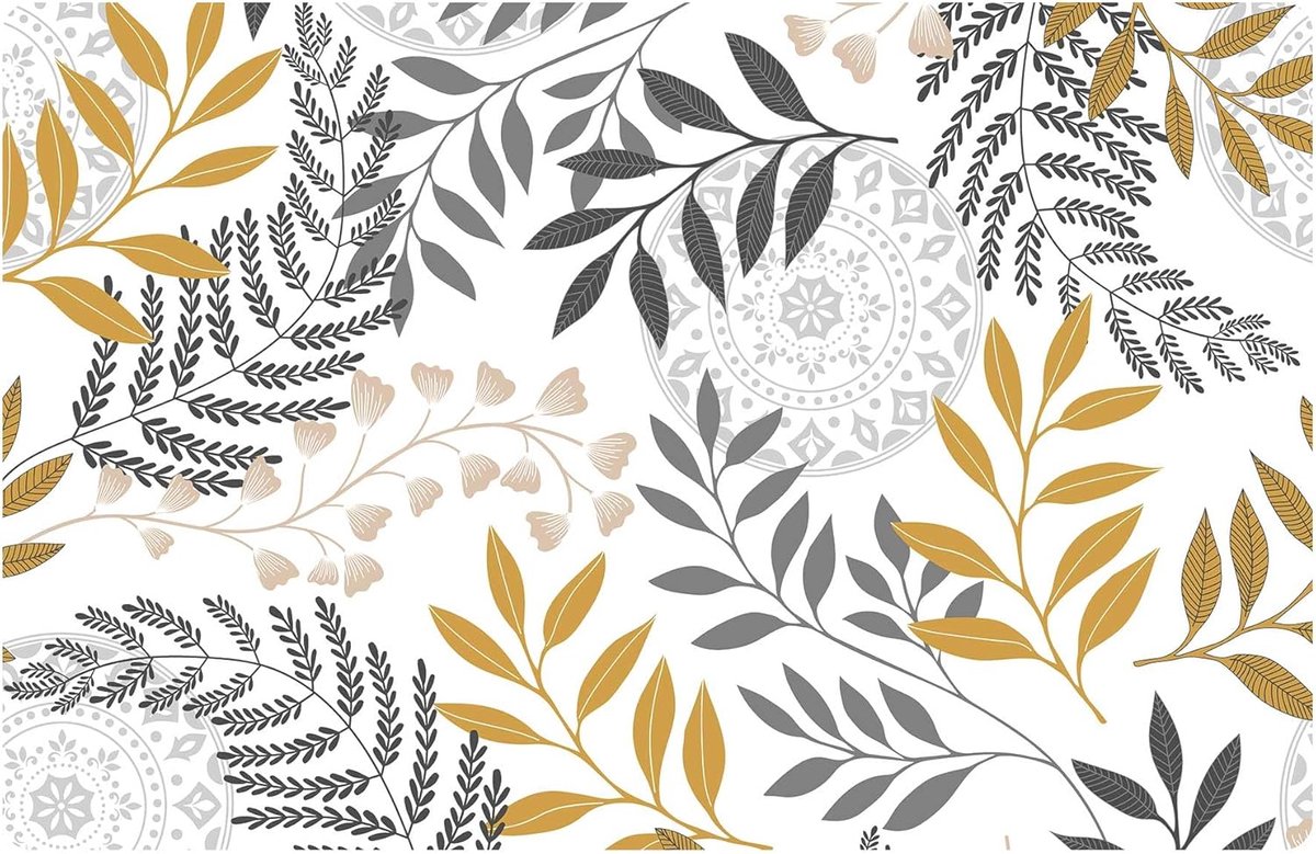 Tafelset - Placemats - Eettafel Decoratie - Ondoorzichtig Polypropyleen - 28.5 x 44 CM - Zwart