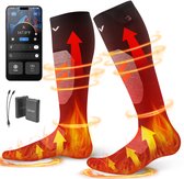 VEVOR Verwarmde Sokken, Maat M, 5000 MAH Batterij, Oplaadbare Verwarmde Sokken met 4 Warmtestanden en App-Bediening, 40°C Tot 70°C Voetwarmers voor Buitengebruik, Vissen, Kamperen, Hiken, Unisex
