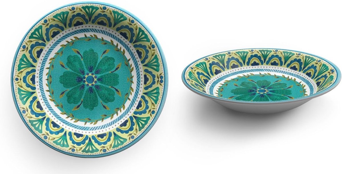 Slakom Bowl - Serveerschaal Rond - Stijlvol Serveren - Hoogwaardig Melamine