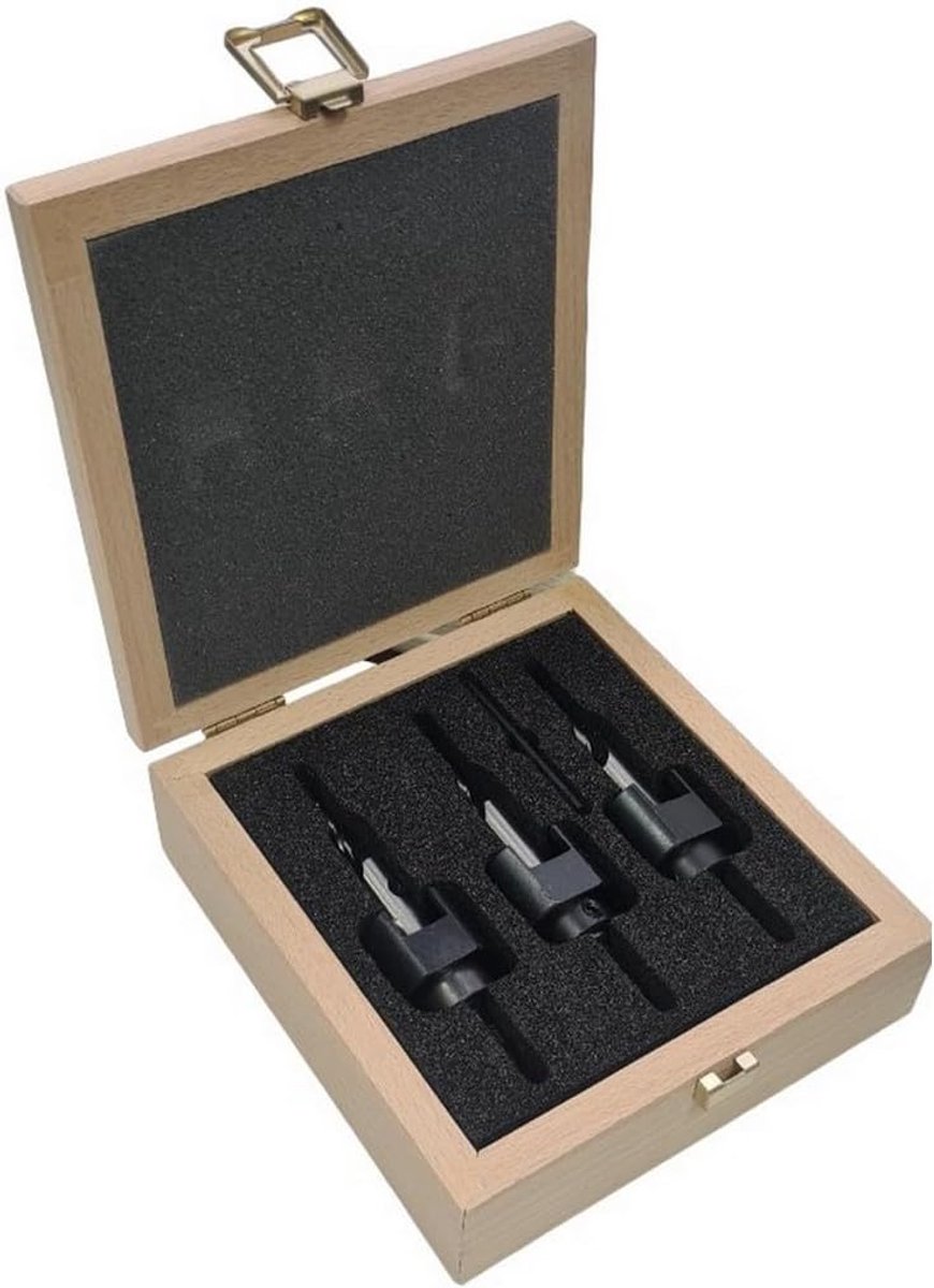 Verzinkboor Set - Boor Bits - Terrasbouw - Verstelbare Diepteaanslag - 4 5 6 mm