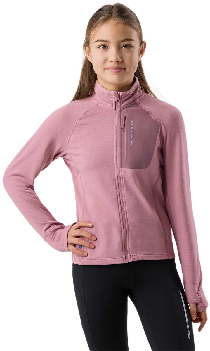Swedemount Ultra Light Full Zip – Trui voor junior Dustyrose