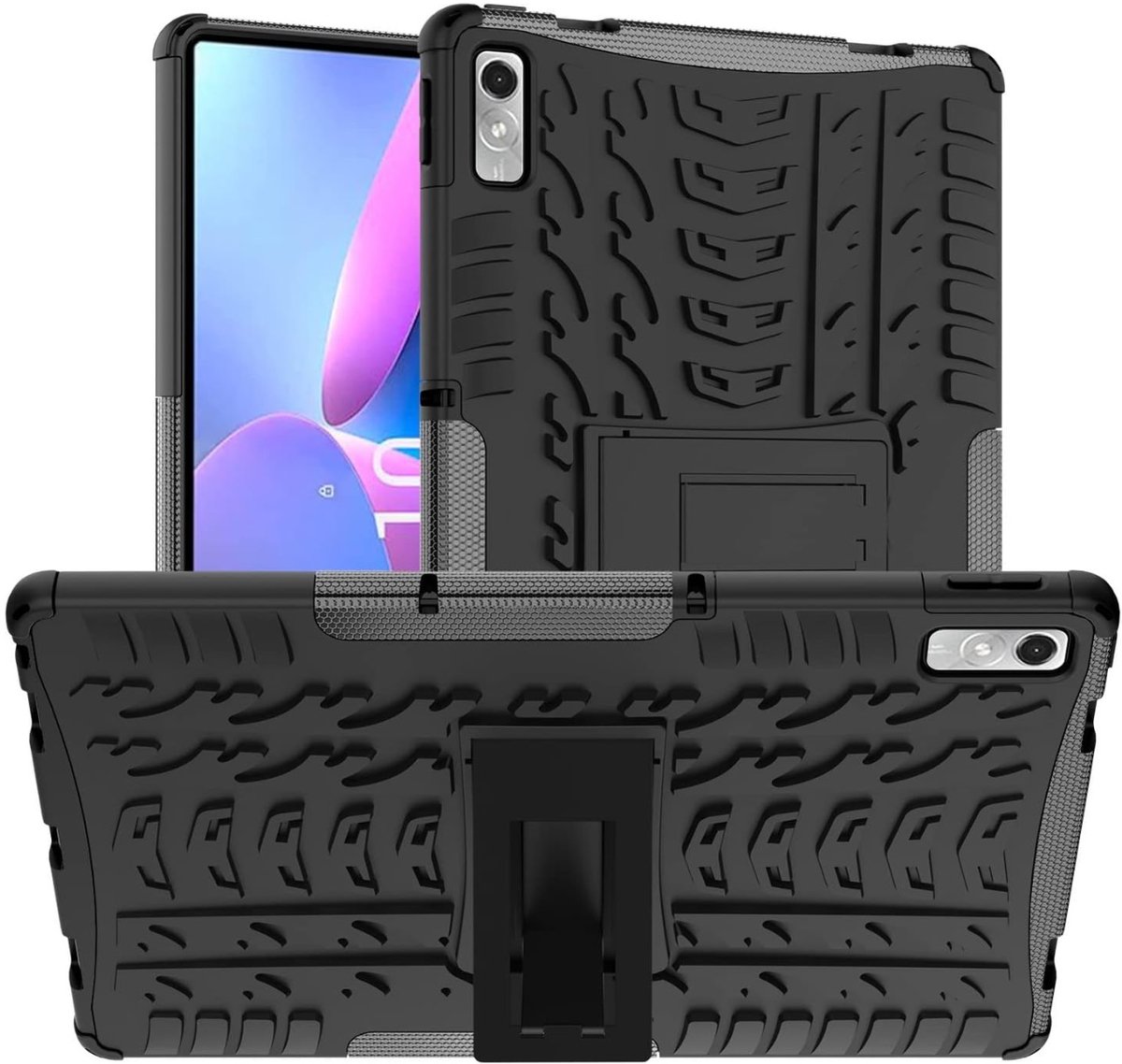 EtuiTab Lenovo Tab P11 2GEN - Tablethoes - Zwart - Armor Bescherming