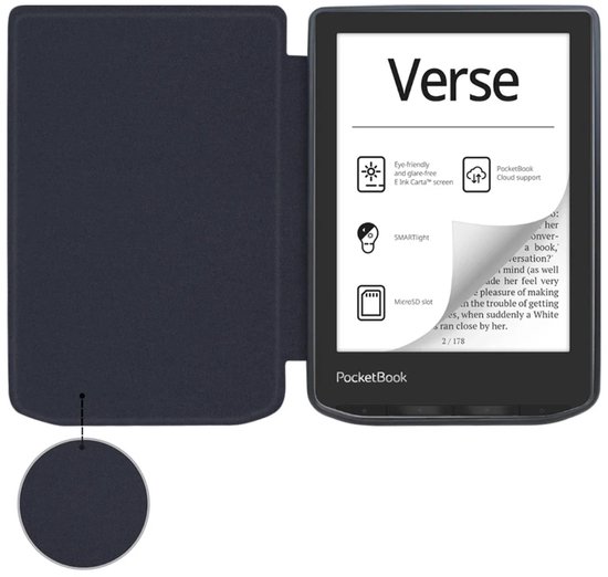EtuiTab - Smart Cover PocketBook Verse - Zwart - Magneet - Dun — afbeelding 2