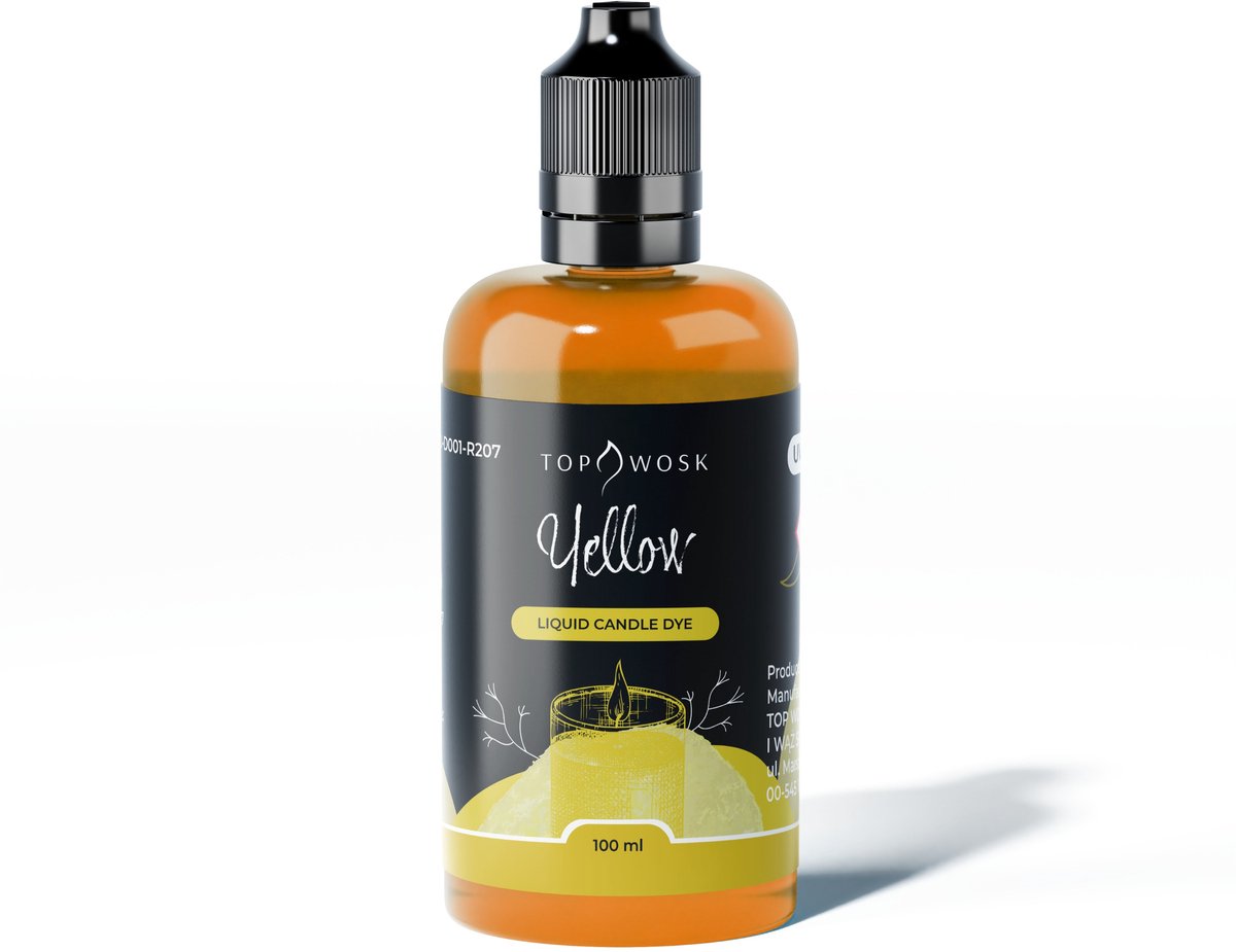 Bekro TopDyes - Vloeibare Kaarsen Kleurstof - Geel - 100 ml - Vegan