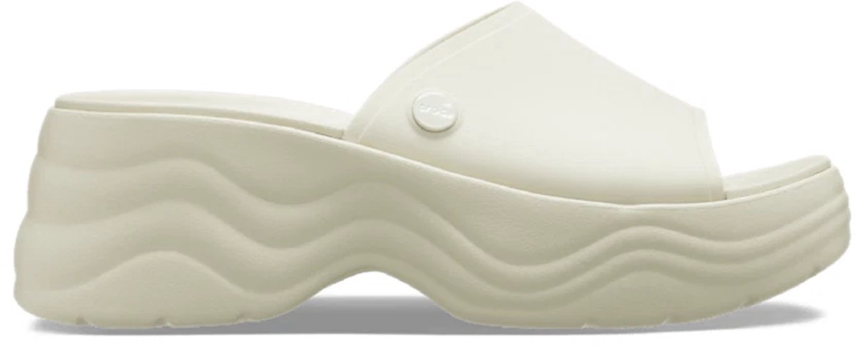 Crocs Skyline Slide - Dames Klapki - Bone - Platform - Comfort