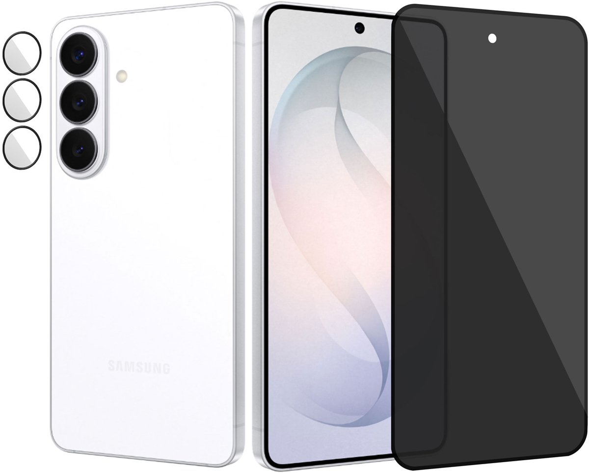 ChiGuard Privacy Screenprotector + Camera Bescherming geschikt voor Samsung S26 Plus – Gehard Glas – Anti Inkijk – GuardCover