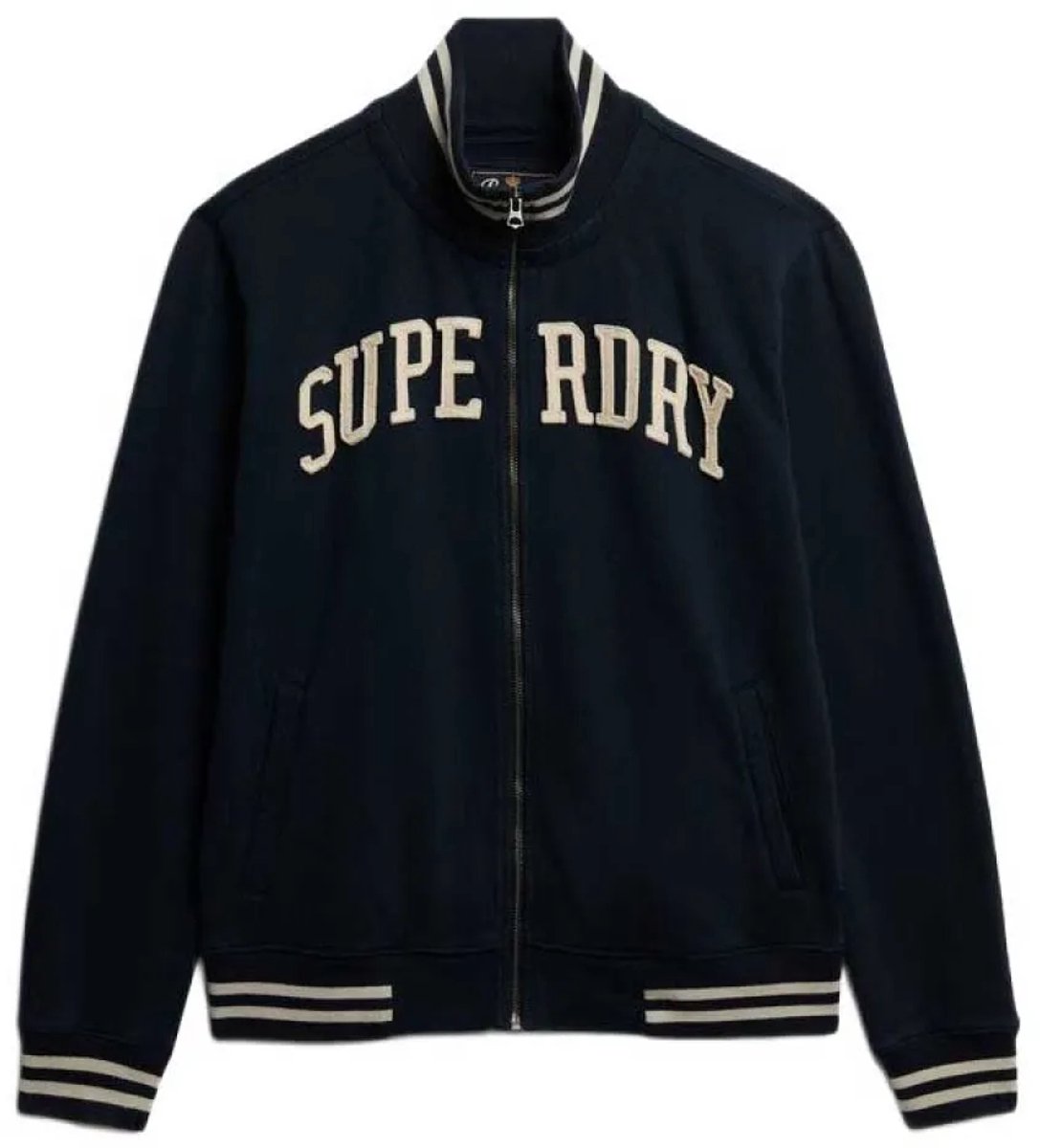 Superdry Vintage Athletic Trainingsjack Heren Hoodies Marineblauw