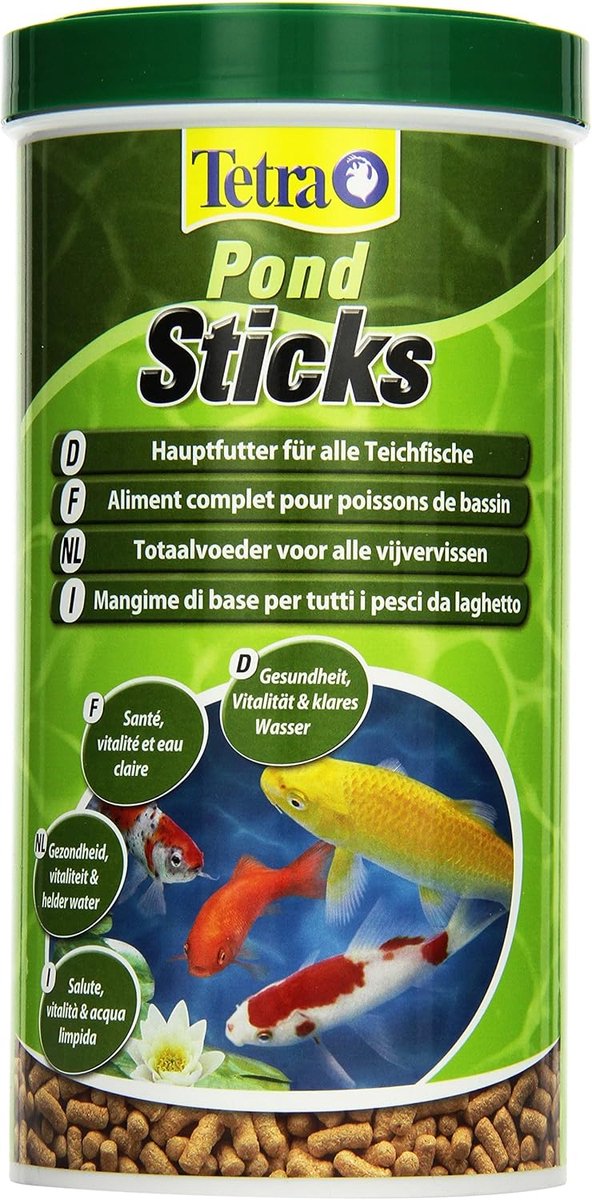 Vijvervisvoer Sticks - Drijvend Voer - Voeding Tuinvijver - Voor Alle Vissen - 1 Liter