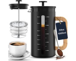 CLVP® French Press Koffiemaker - Koffiepers - Verse Koffie Maker